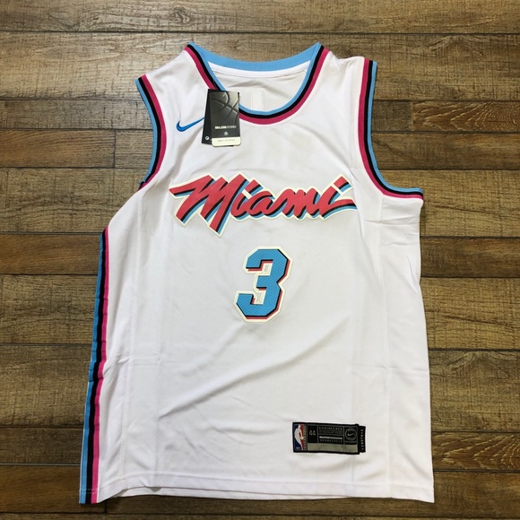 Nike Other - NWT Dwayne Wade Miami Vice NBA City Jersey 44